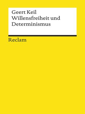 cover image of Willensfreiheit und Determinismus